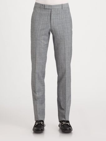 Band Of Outsiders Check Wool Linen Pants - Lyst