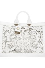 Class Roberto Cavalli Laser Cut Leather Tote