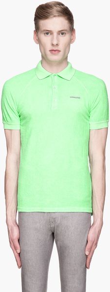 DSquared2  Terrycloth Logo Polo - Lyst