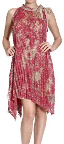 Iceberg Sleeveless Pleated Lurex Knit - Lyst