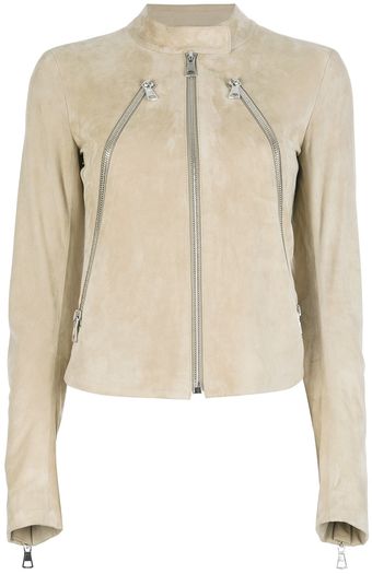 Maison Martin Margiela Three Zip Leather Lambskin Jacket - Lyst