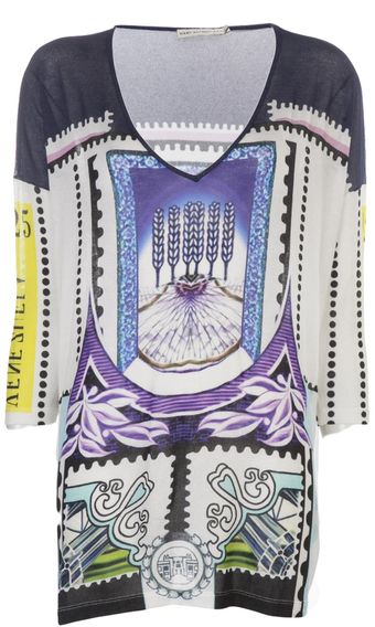 Mary Katrantzou Low Vneck Sweater - Lyst