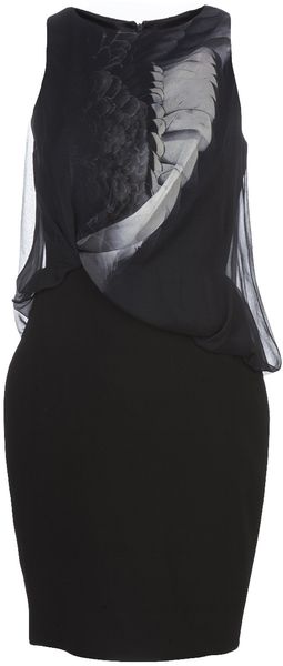 Prabal Gurung Wing Print Dress - Lyst