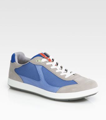 Prada Rete Sailing Sneakers - Lyst