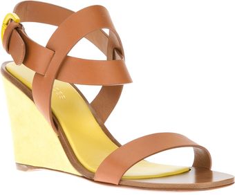 Sergio Rossi Wedge Sandal - Lyst