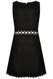 Topshop 60s Lace Panel Shift Dress - Lyst