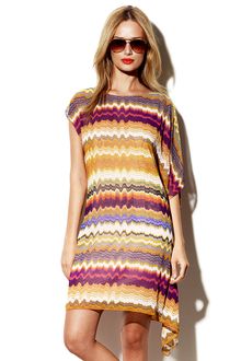 Vince Camuto Zig Zag Caftan Dress - Lyst