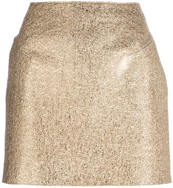3.1 Phillip Lim Metallic Mini Skirt - Lyst