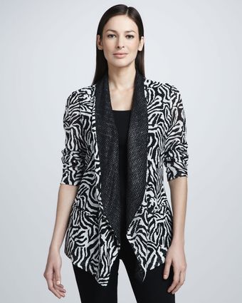 Alberto Makali Animalprint Cardigan Jacket - Lyst