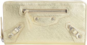 Balenciaga Metallic Classic Continental - Lyst