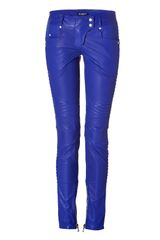 Balmain Low Rise Leather Biker Pants