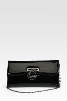 Christian Louboutin Riviera Patent Leather Clutch - Lyst