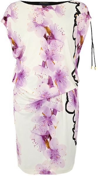 Class Roberto Cavalli Orchid Print Top Dress - Lyst