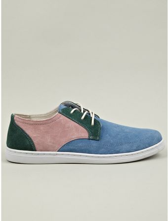 Comme Des Garçons X Pointer Colour Blocked Suede Shoes - Lyst