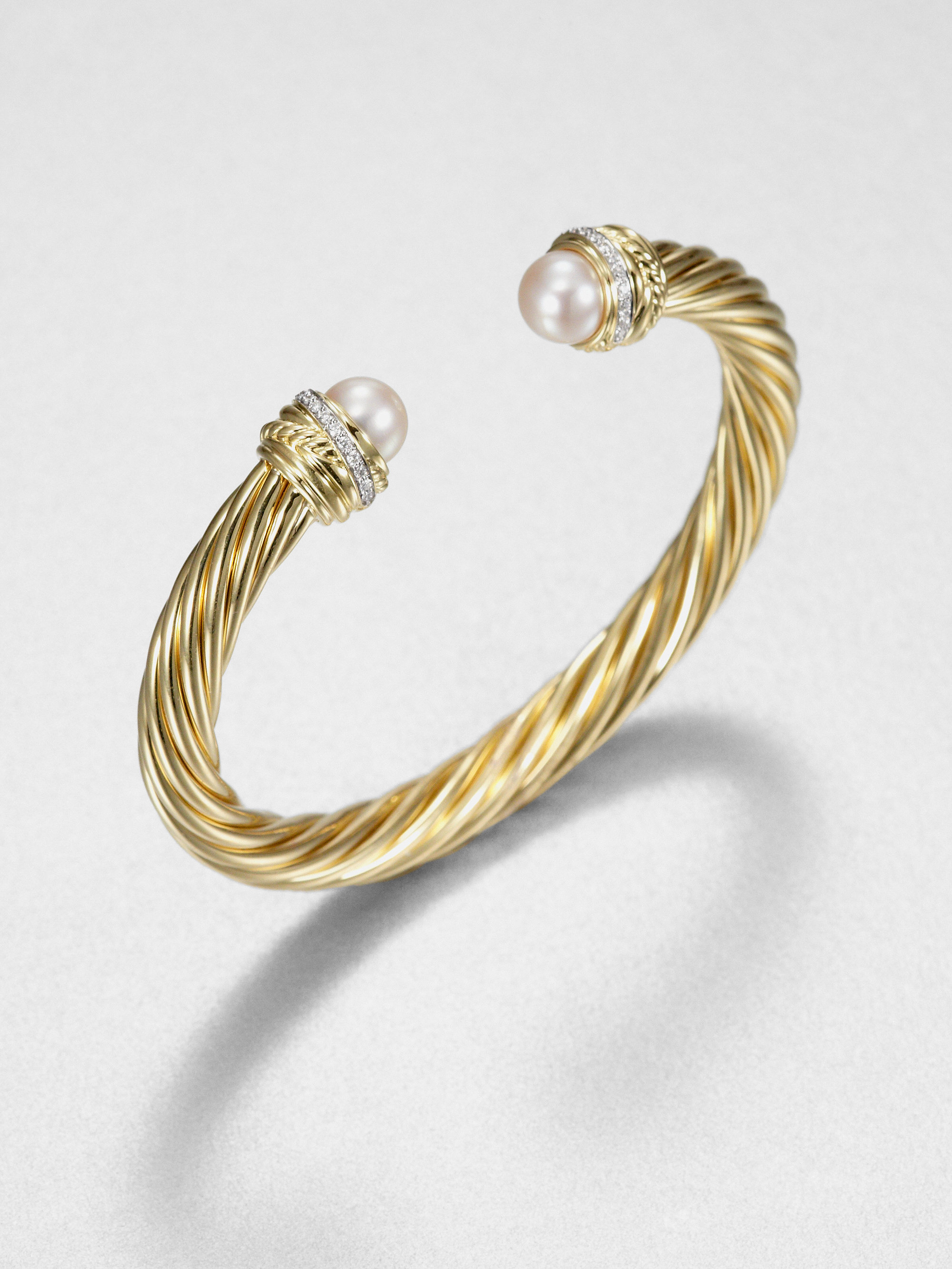 David yurman pearl bangle Clearance