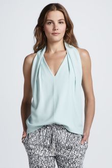 Diane Von Furstenberg Reagan Sleeveless Vneck Top - Lyst