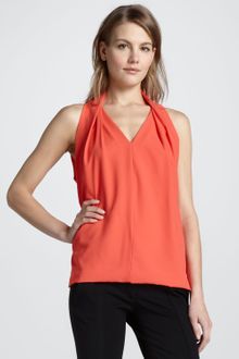 Diane Von Furstenberg Reagan Draped Sleeveless Top - Lyst