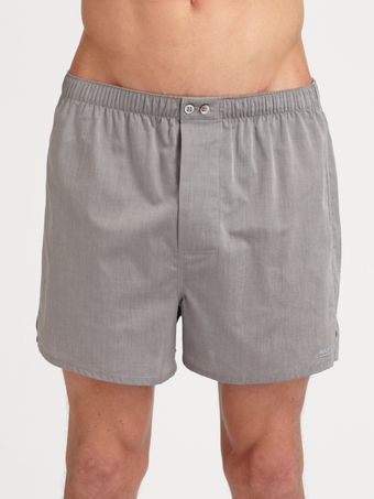 Hanro Woven Boxer - Lyst