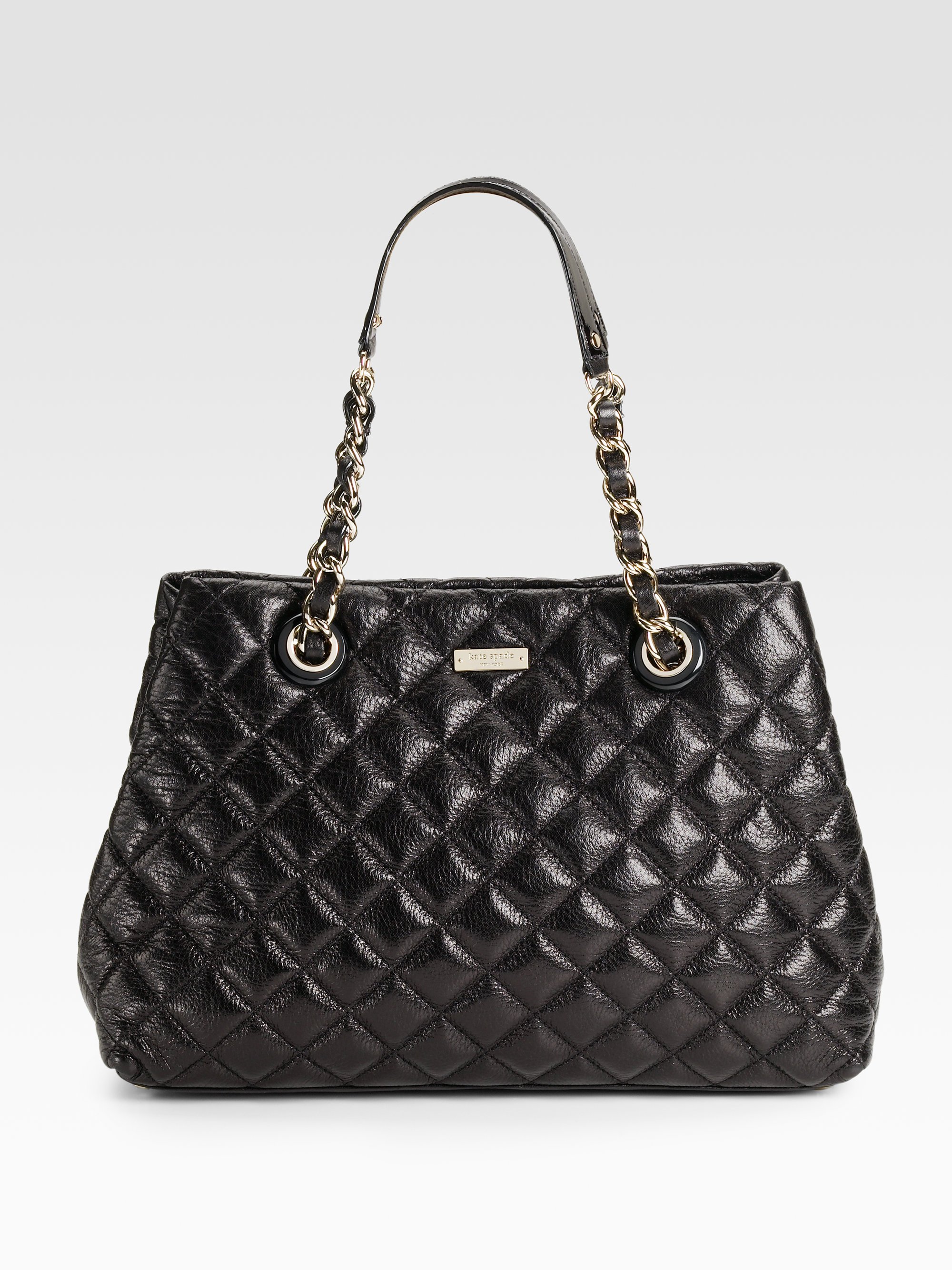 Kate Spade Mary Anne Quilted Leather Shoulder Bag in Black | Lyst