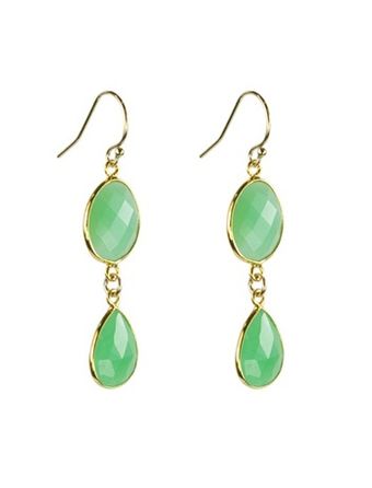 Lulu Chrysophase Double Dangles - Lyst