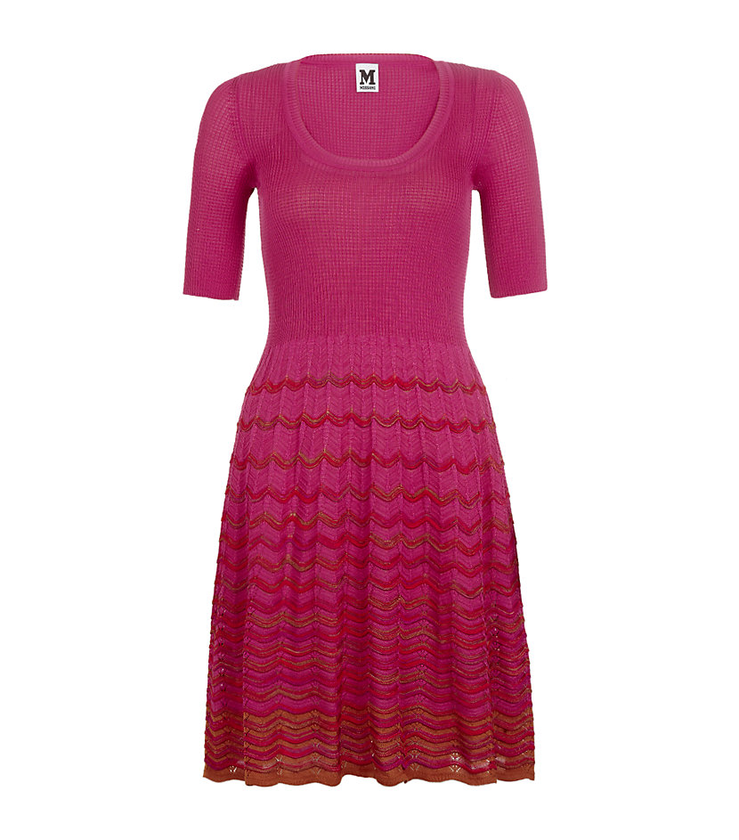 M Missoni Knit Dress in Pink Lyst