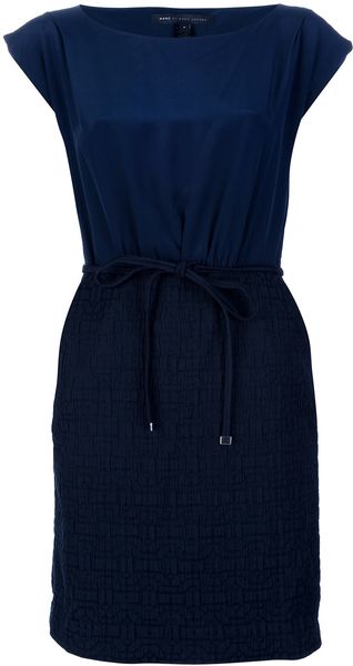 Marc By Marc Jacobs Capped Sleeve Combi Dress - Lyst