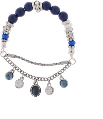 Martine Wester Freedom Crystal Charms Stretch Bracelet - Lyst