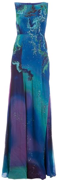 Matthew Williamson Long Printed Dress - Lyst