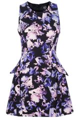 McQ by Alexander McQueen Floral Peplum Dress