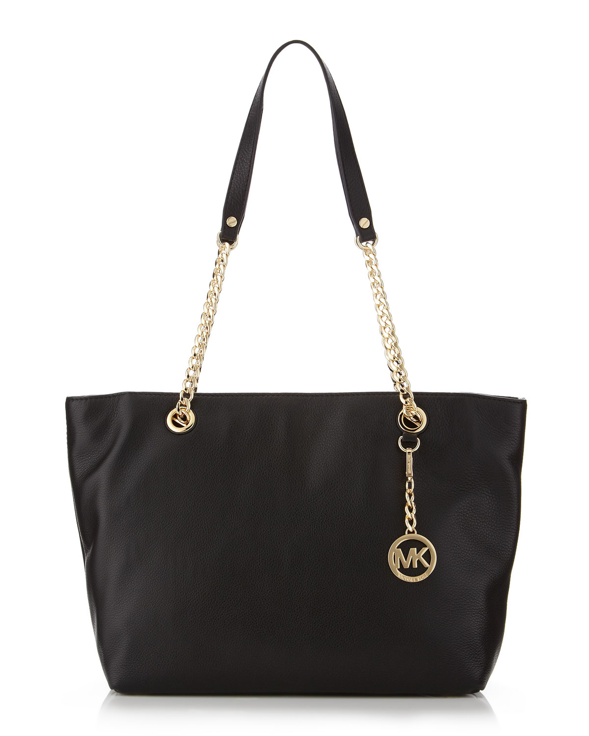 Michael Michael Kors Large Jet Set Chain Tote in Black | Lyst