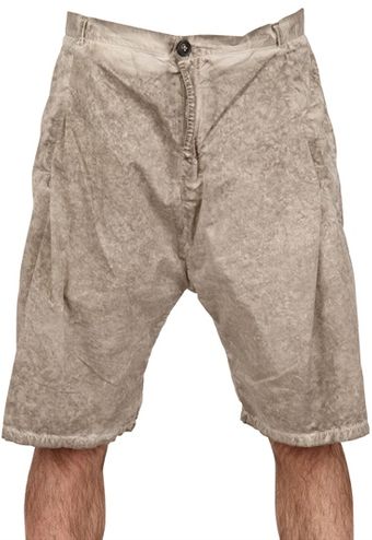Silent By Damir Doma Cotton Poplin Front Pleated Shorts - Lyst