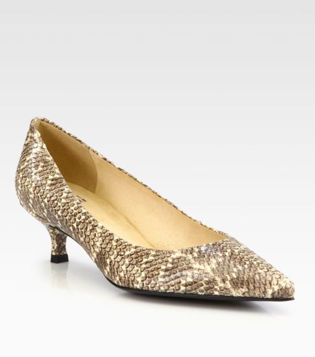 stuart weitzman snake heels