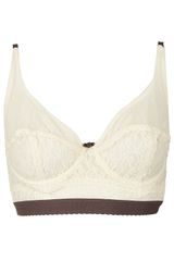 Topshop Lace and Spot Mesh Bralet