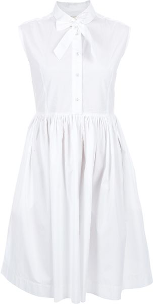 YMC Tie Detail Dress - Lyst