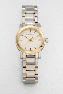 Burberry Two Tone Stainless Steel Watch - Lyst