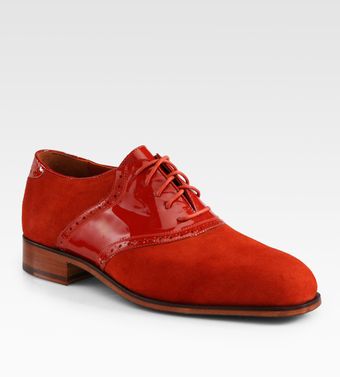 Florsheim By Duckie Brown Suede Saddle Shoe - Lyst