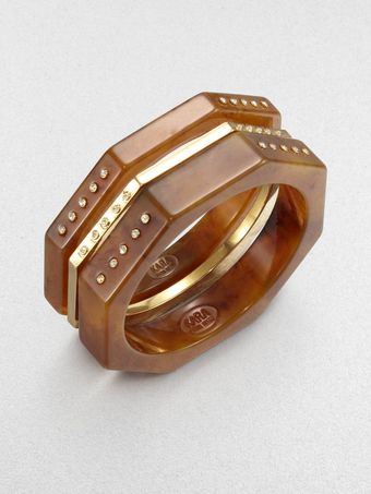 Kara By Kara Ross Octagonal Bangle Set - Lyst
