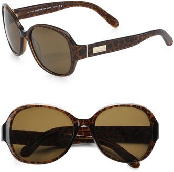 Kate Spade Cymone Round Acetate Sunglasses - Lyst