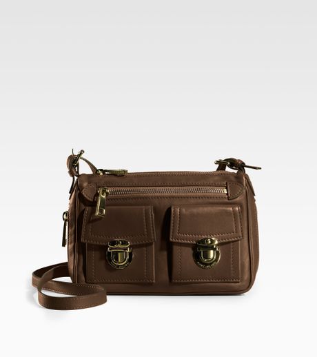 Marc Jacobs Classic Cammie Mini Crossbody Leather Bag in Brown | Lyst