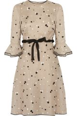 Valentino Lace Appliquéd Organza Dress