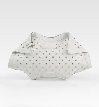 Alexander McQueen Studded Demanta Clutchblack - Lyst