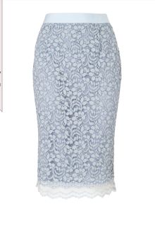 Jaeger Lace Pencil Skirt - Lyst