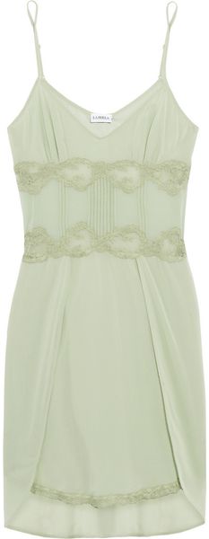 La Perla Donna Angelica Silkcrepe Chemise - Lyst