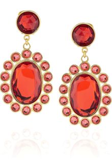 Miu Miu Goldtone Crystal Clip Earrings - Lyst