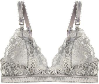 Stella McCartney Bonnie Sizzling Lace and Satin Softcup Bra - Lyst