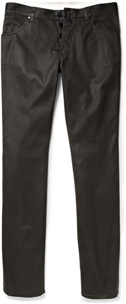 Alexander McQueen Sprayed Denim Jeans - Lyst