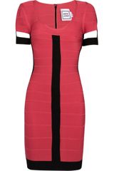 Hervé Léger Paneled Bandage Dress