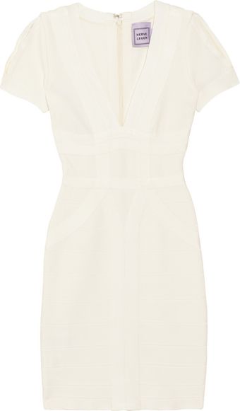 Hervé Léger Cutout Bandage Dress - Lyst