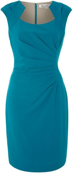 Kenneth Cole Shift Dress with Ruched Side Detail - Lyst
