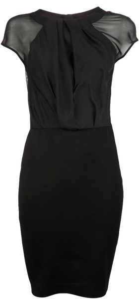 Obakki Semisheer Dress - Lyst